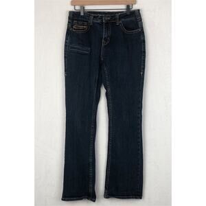 COWGIRL TUFF CO Barbed Wire‎ Bootcut Jeans Women's Sz 30x33 Med Wash Utility